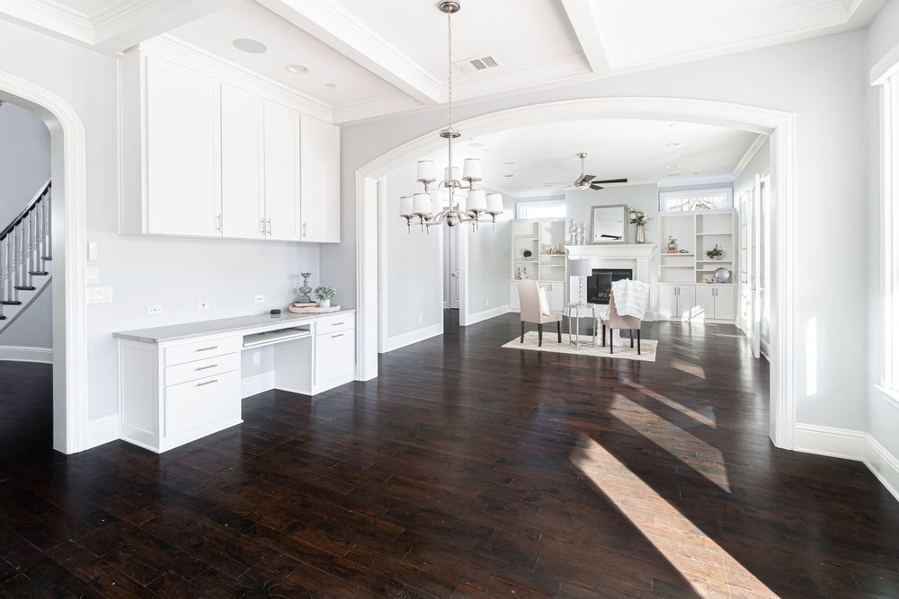 Breakfast Area with Built-In Granite Topped Desk