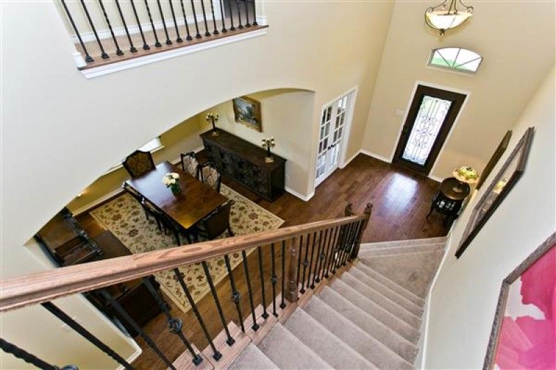    View of Foyer and Dining Room from Upstairs 